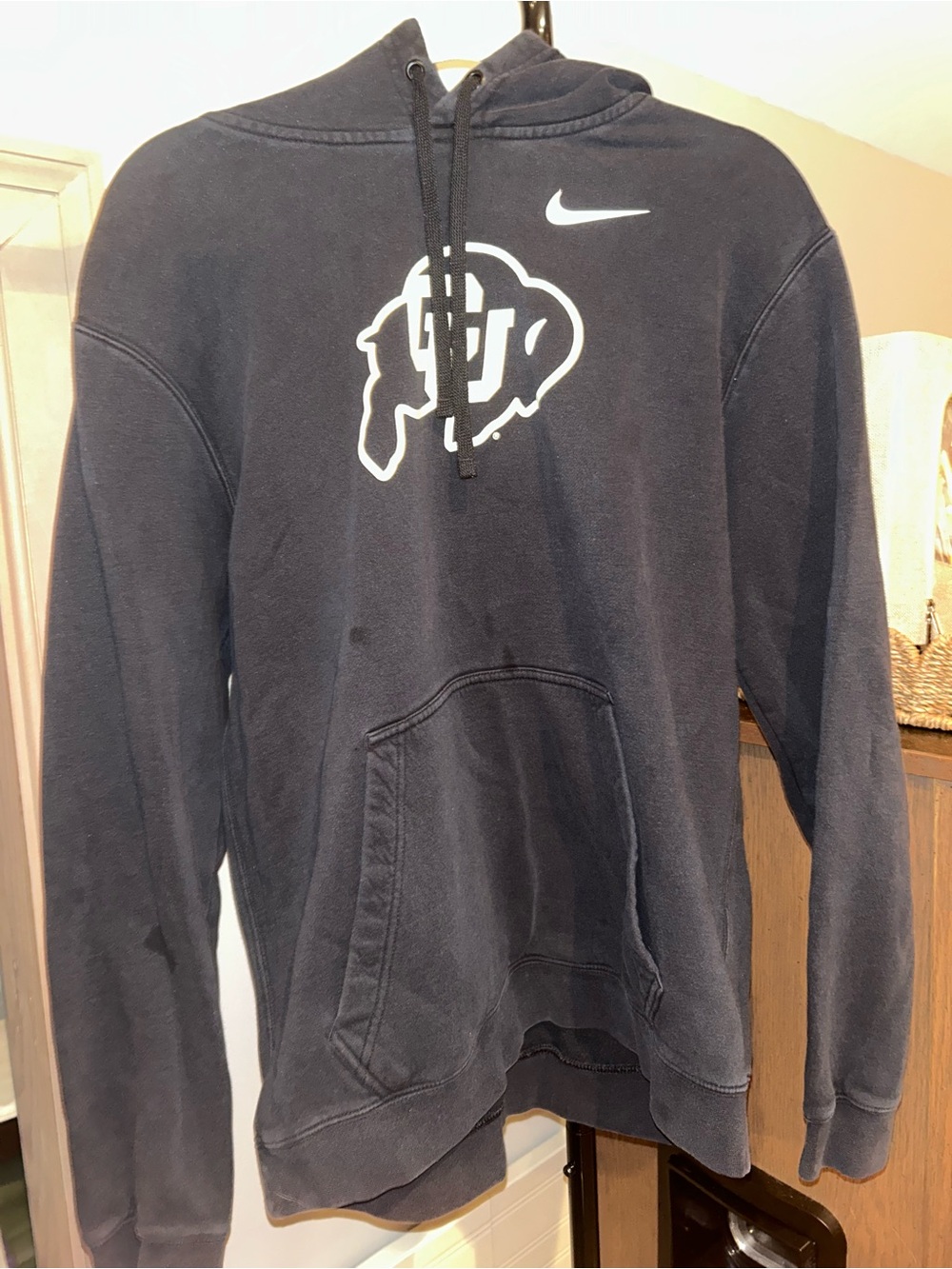 Nike Colorado Buffaloes CU Boulder Men’s Hoodie Large Black Pullover NCAA